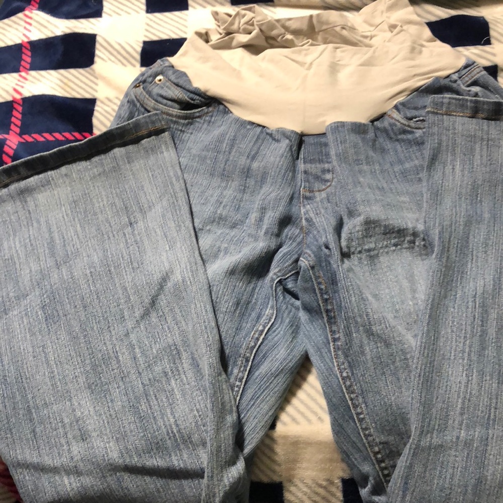 Large maternity jeans